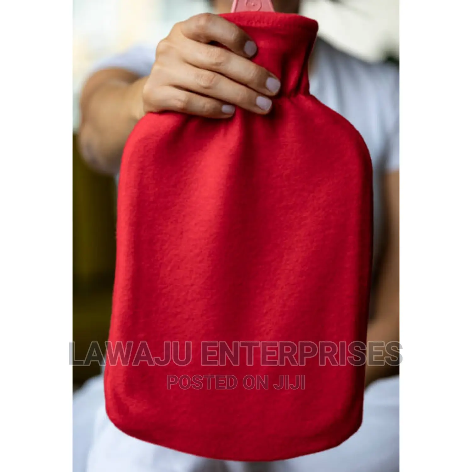 Hot Water Bottle With Fleece Cover
