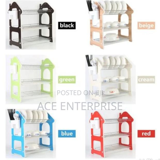 3layer Wooden Dish Rack - main view