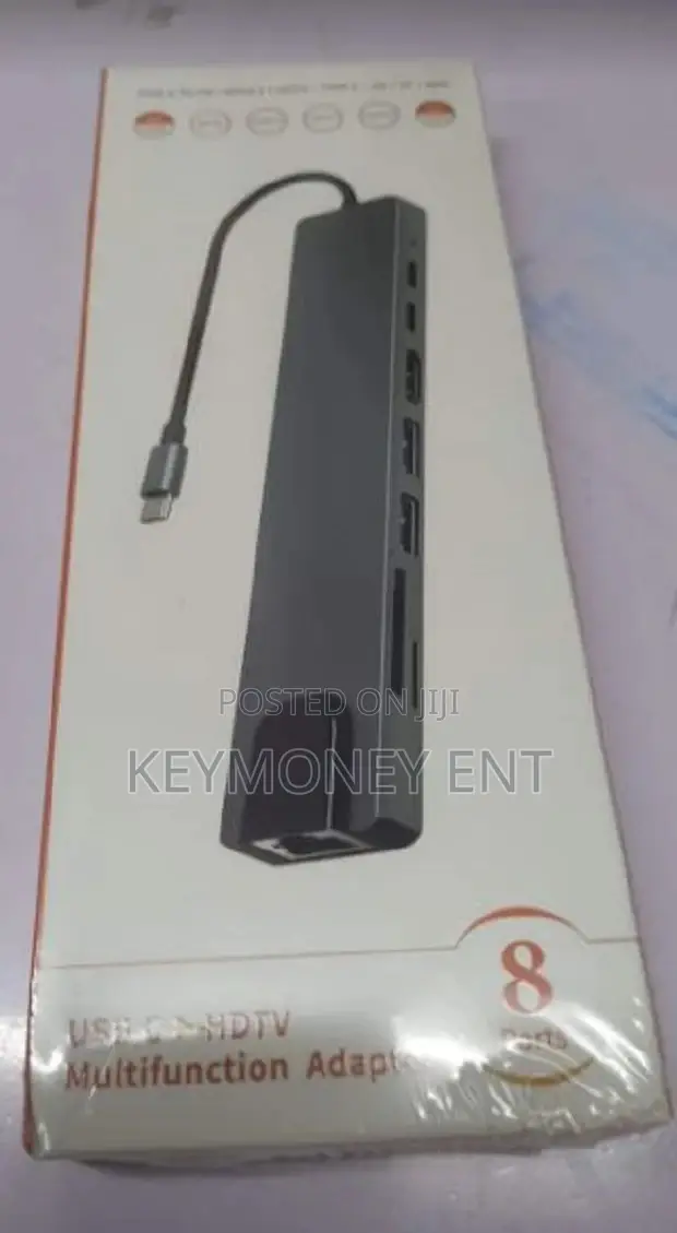 USB Type C to USB 2.0, 3.0 Lan, HDMI SD Card, Tf, 4kdisplay