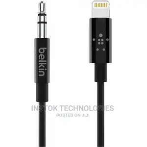 Belkin 3.5mm Audio Cable With Lightning Connector, Black