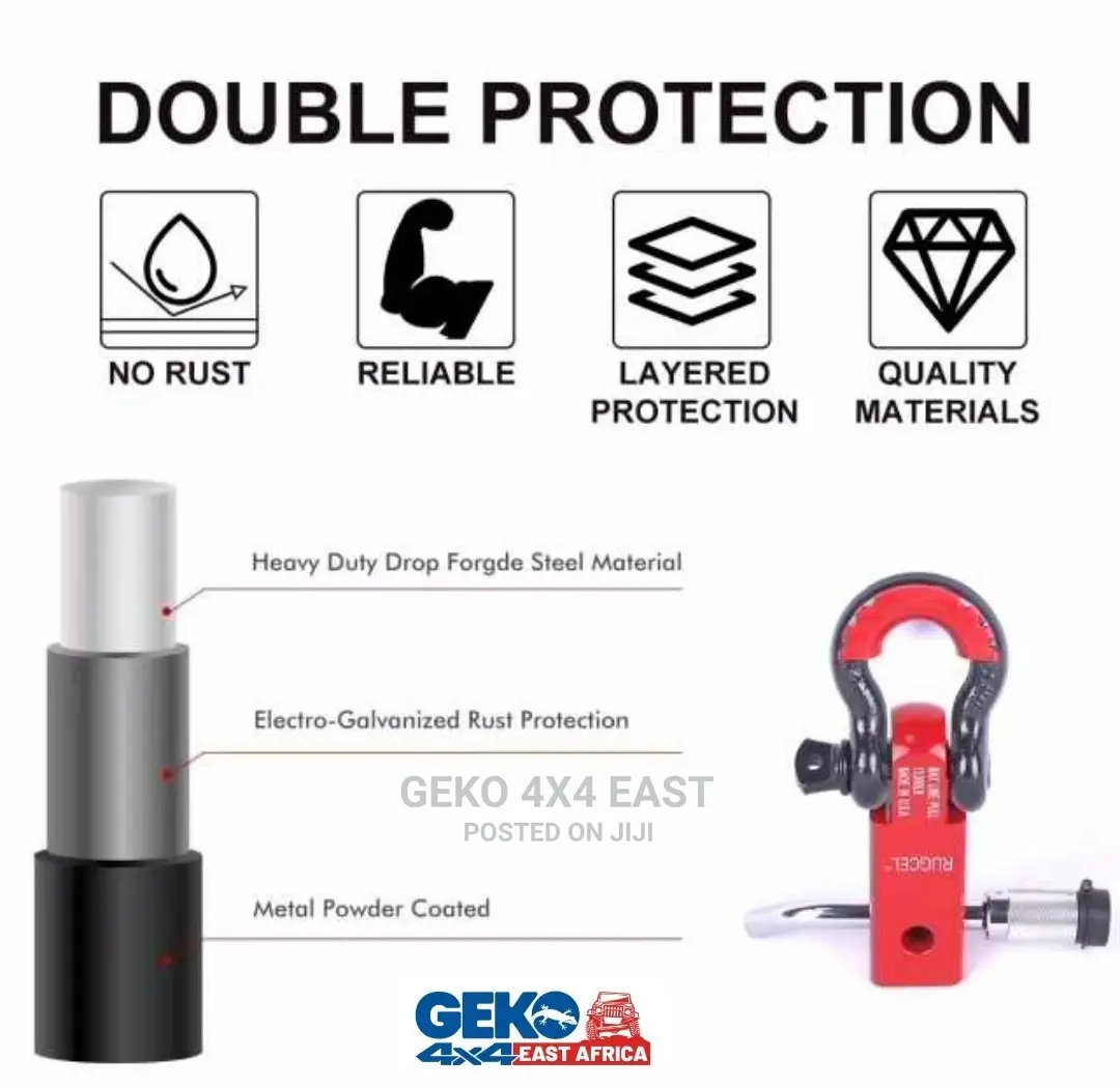 Hitch Receiver, 2" D Shackle Hitch Receiver