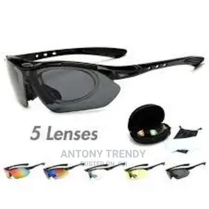 Glasses With 5 Interchangeable Lenses for Running Fishing S