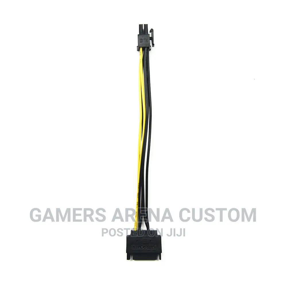 Sata 15 Pin to 6 Pin Pci Express (Pcie) Graphics Adapter