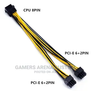 Eps 12v Cpu 8pin to Dual 8 (6+2)Pin Pci-E Graphics Adapter