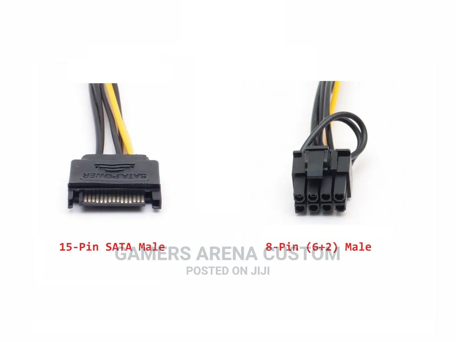 Sata 15 Pin Male to 8 Pin 6+2 Pci-Express Pcie Power Adapter