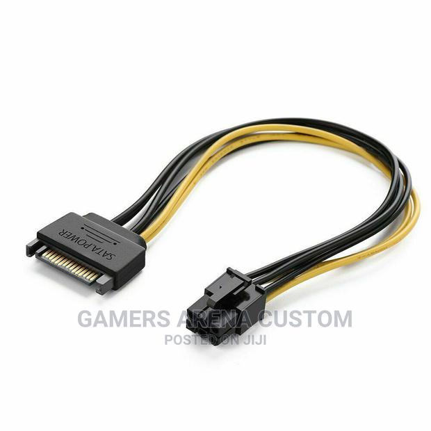 15pin Sata Power to 6pin Pci-E Pci Express Adapter Cable - main view