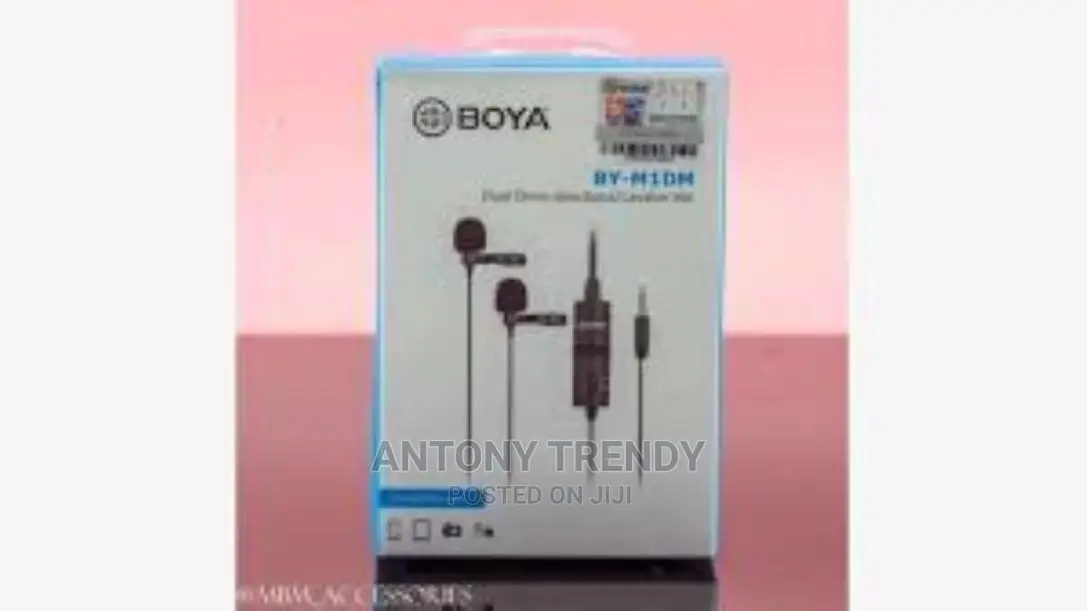 Boya by-M1dm Dual Head Lavalier Condenser Microphone