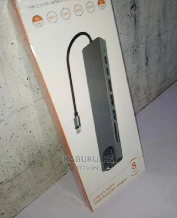 USB C Hub, UPGROW 8-In-1 Type C Adapte - main view