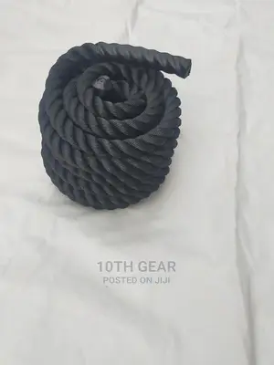 Battle Rope 12 Meters Black Gym/Sports/Home Batlle Rope