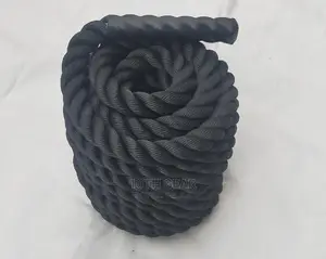 Battle Ropes 15 Meters Black Gym/Sports/Home/Fitness Ropes