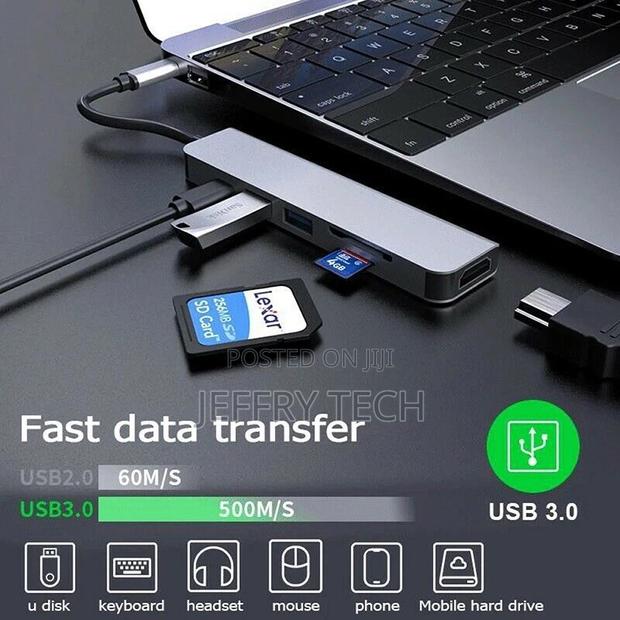 3/6/7/8 in 1 USB-C HUB Type-C Adapter Macbook/Windows Multi - thumbnail 2