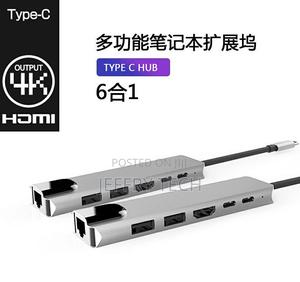 6 in 1 USB-C HUB Type-C USB Adapter Dock Macbook Pro Multi 3 - thumbnail 2