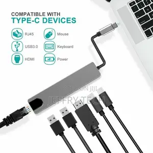 6 in 1 USB-C HUB Type-C USB Adapter Dock Macbook Pro Multi 3