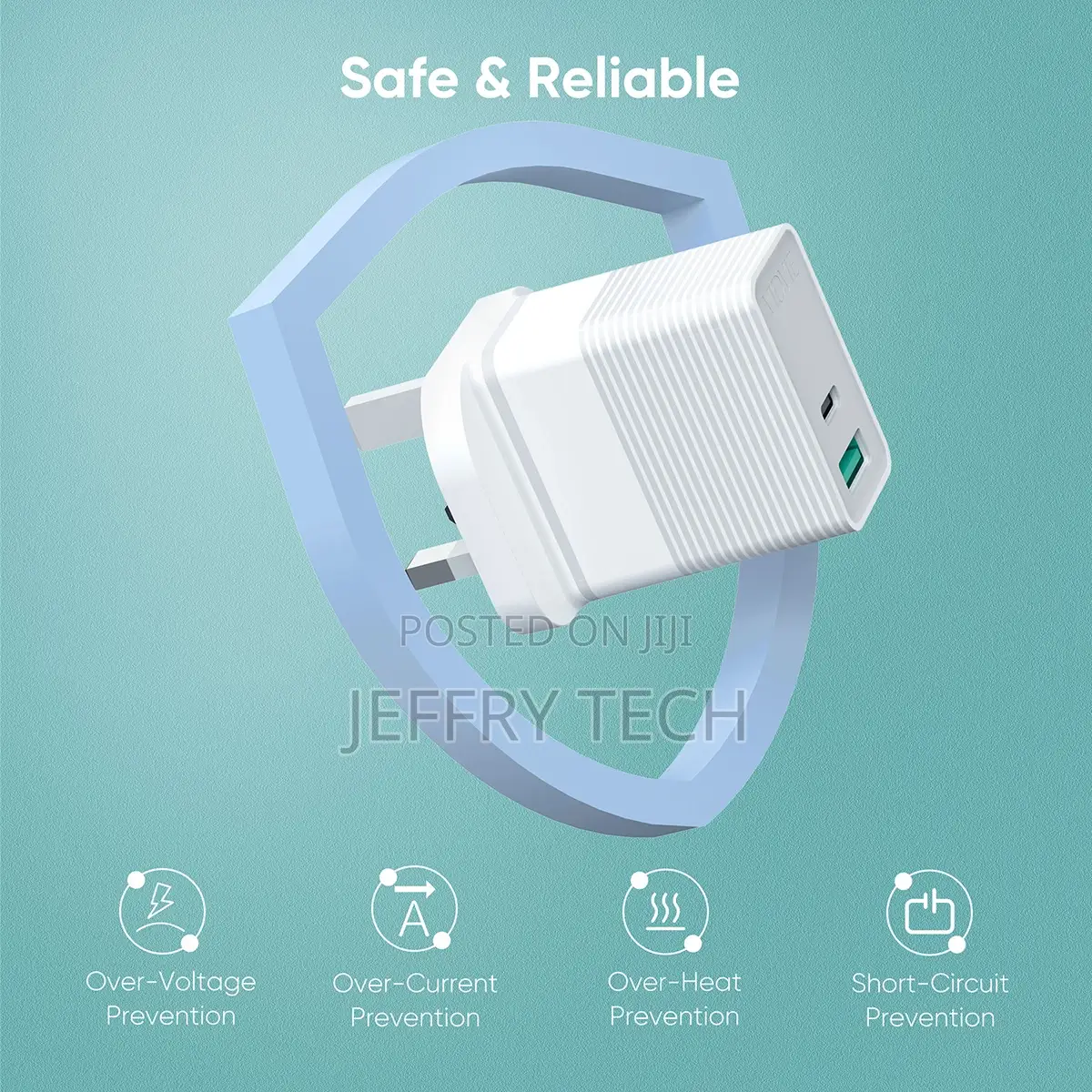 Vidvie Latest 20W Type-C Pd Charger UK Qc18w CE Certified US