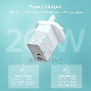 Vidvie Latest 20W Type-C Pd Charger UK Qc18w CE Certified US