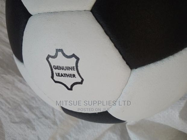 Classic Leather Football Size 5 White/Black - thumbnail 3