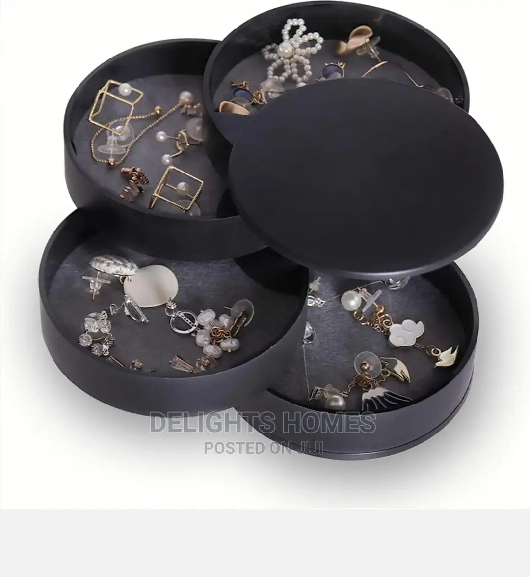 4layered Rotating Accessories Storage Box