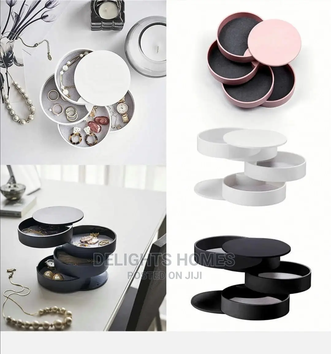 4layered Rotating Accessories Storage Box