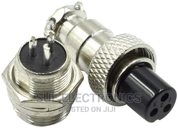 Aviation 3 Pin Metal Connector Plug - main view