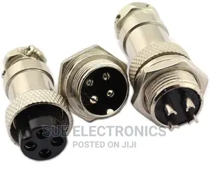 4 PIN Thread Male Female Panel Metal Aviation Connector