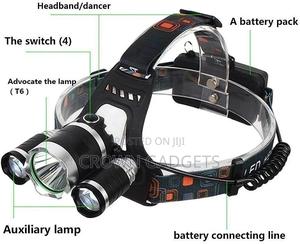 5000lumen LED Headlamp 3 LED 3 X Chips XML T6 - thumbnail 2