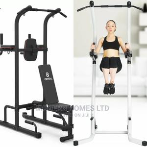 CRYSTAL Adjustable Dip Power Push Up Pull Up Dip Stations - thumbnail 2