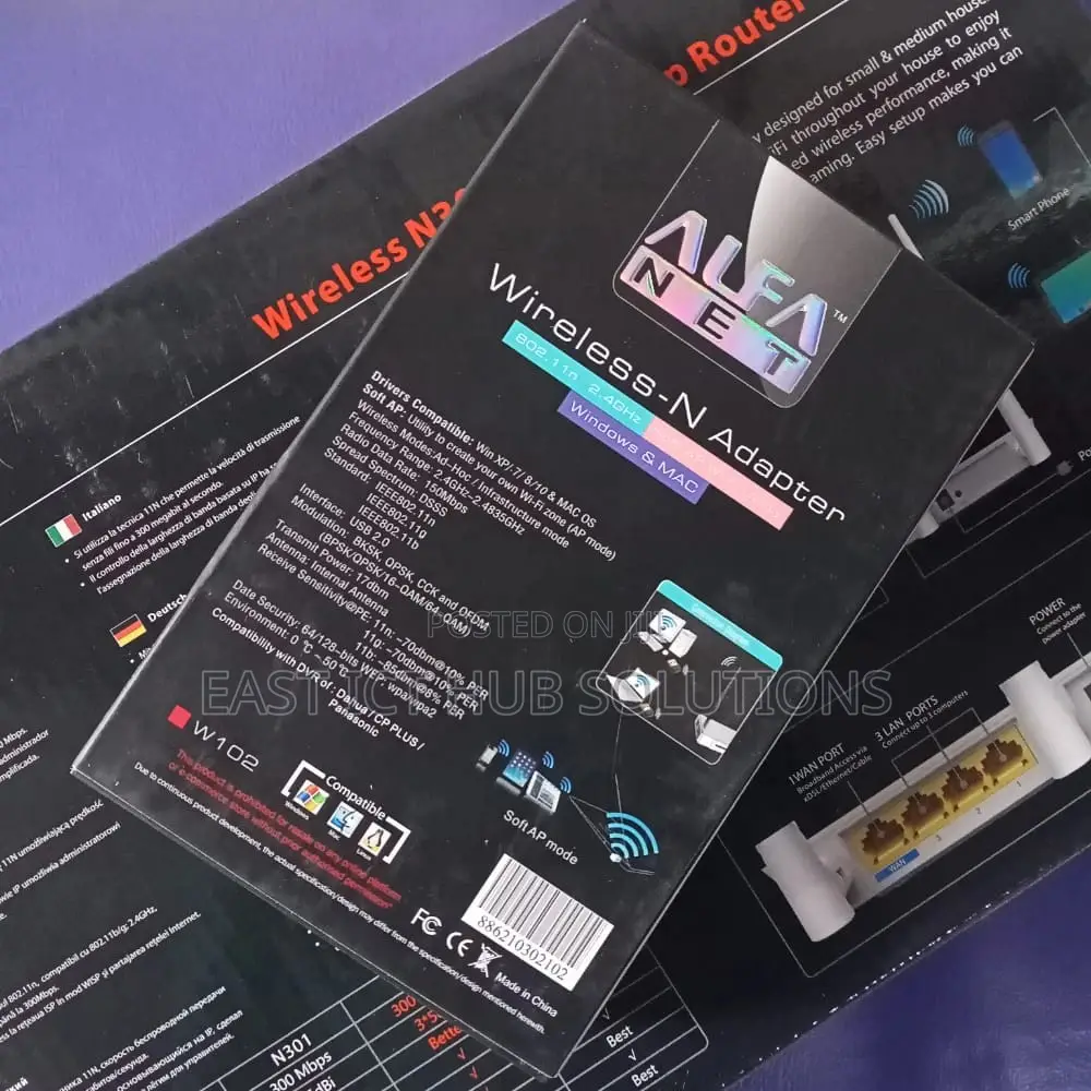 Alfa Net Wifi Adaptor / Usb Wifi Dongle