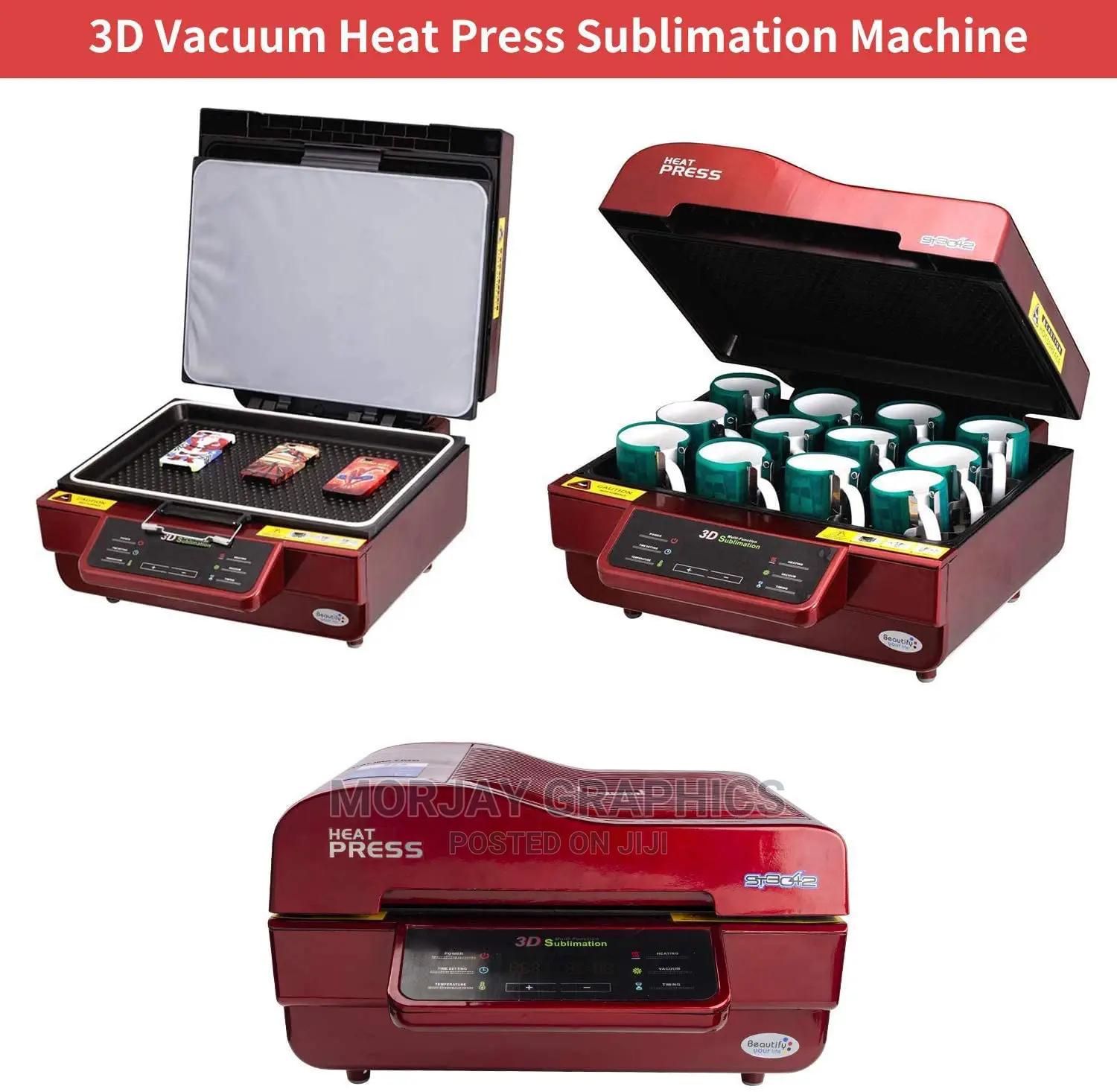3D Digital Sublimation Transfer Machine Multiuse