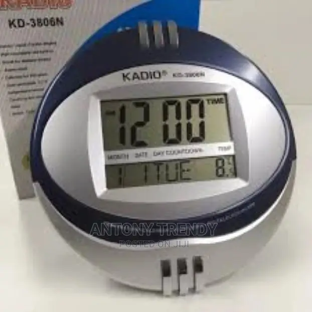 Generic Digital Wall Clock Electronic Temperature