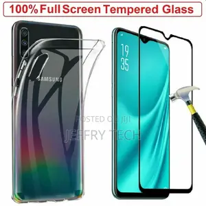 Samsung Galaxy A20E Case Cover + Tempered Glass Screen Prote