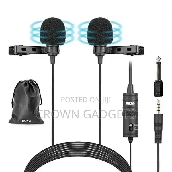 By-M1dm Boya Mic Dual Omni- Directional Lavalier