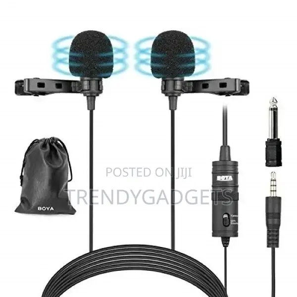 By-M1dm Boya Mic Dual Omni- Directional Lavalier