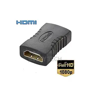 Black HDMI Female to HDMI Female Connector Extender HDMI Cab