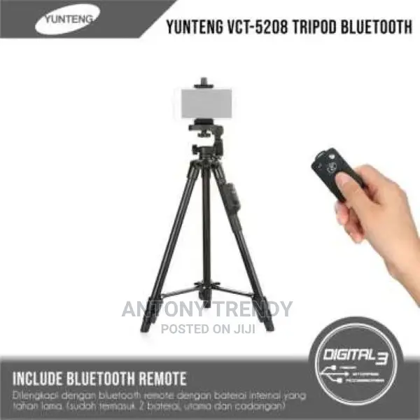 5208 Tripod Mobile Phone Remote Control Selfie Support SLR