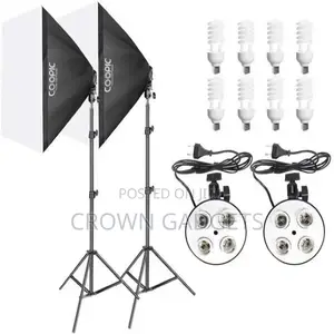 Softbox 50*70cm Diffuser 4 in 1 Socket E27 Lamp Holder