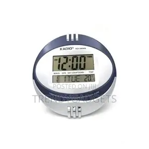 Table Electronic Clock With Alarm 27cm Kadio KD-3806N