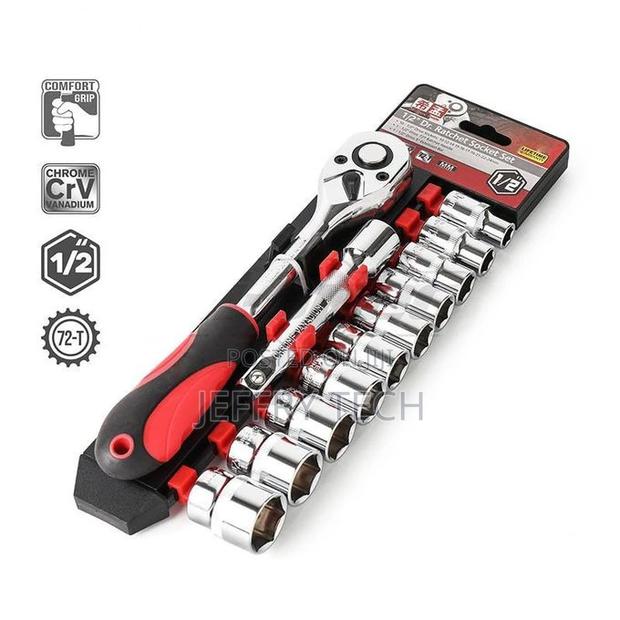 Mlg 11pcs Ratchet Socket Spanner Set - main view