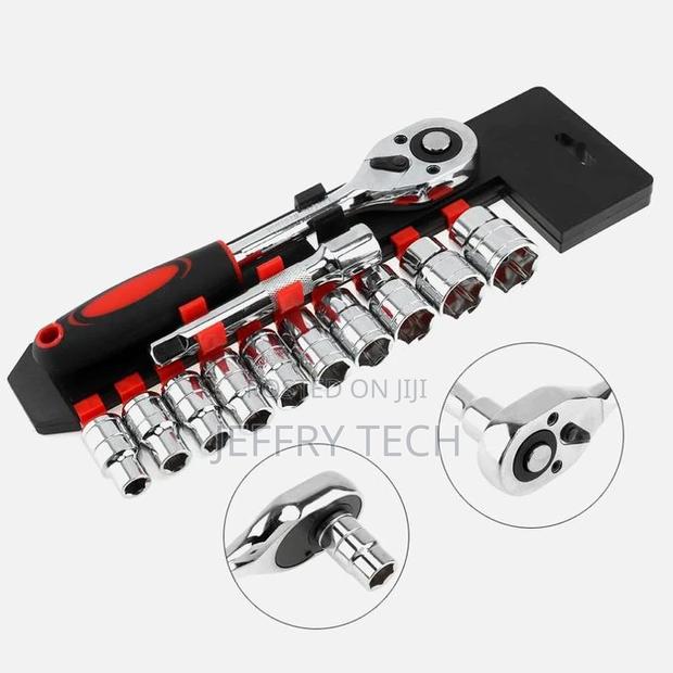 Mlg 11pcs Ratchet Socket Spanner Set - thumbnail 3