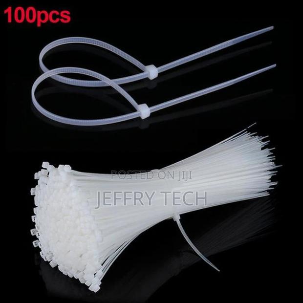 100PCS Nylon Self Locking Cable Ties Zip Ties Tie Wraps - thumbnail 3