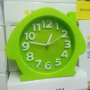 Green Circular Alarm Clocks Vintage.