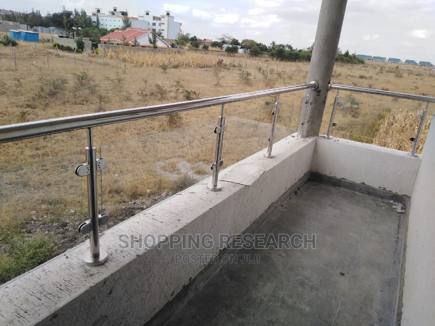 Stainless Steel Balcony Railing With Toughened Glass