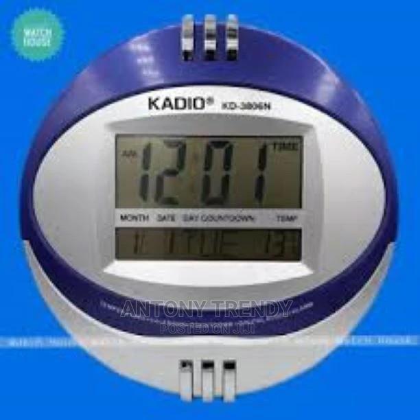 Kadio Plastic Wall Mount and Table Temperature Display Clock - main view