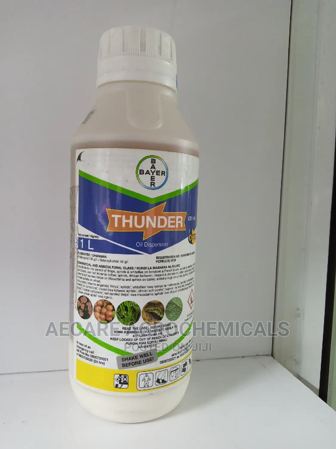 Thunder Insecticide Od145 10ml, 100ml and 1litre