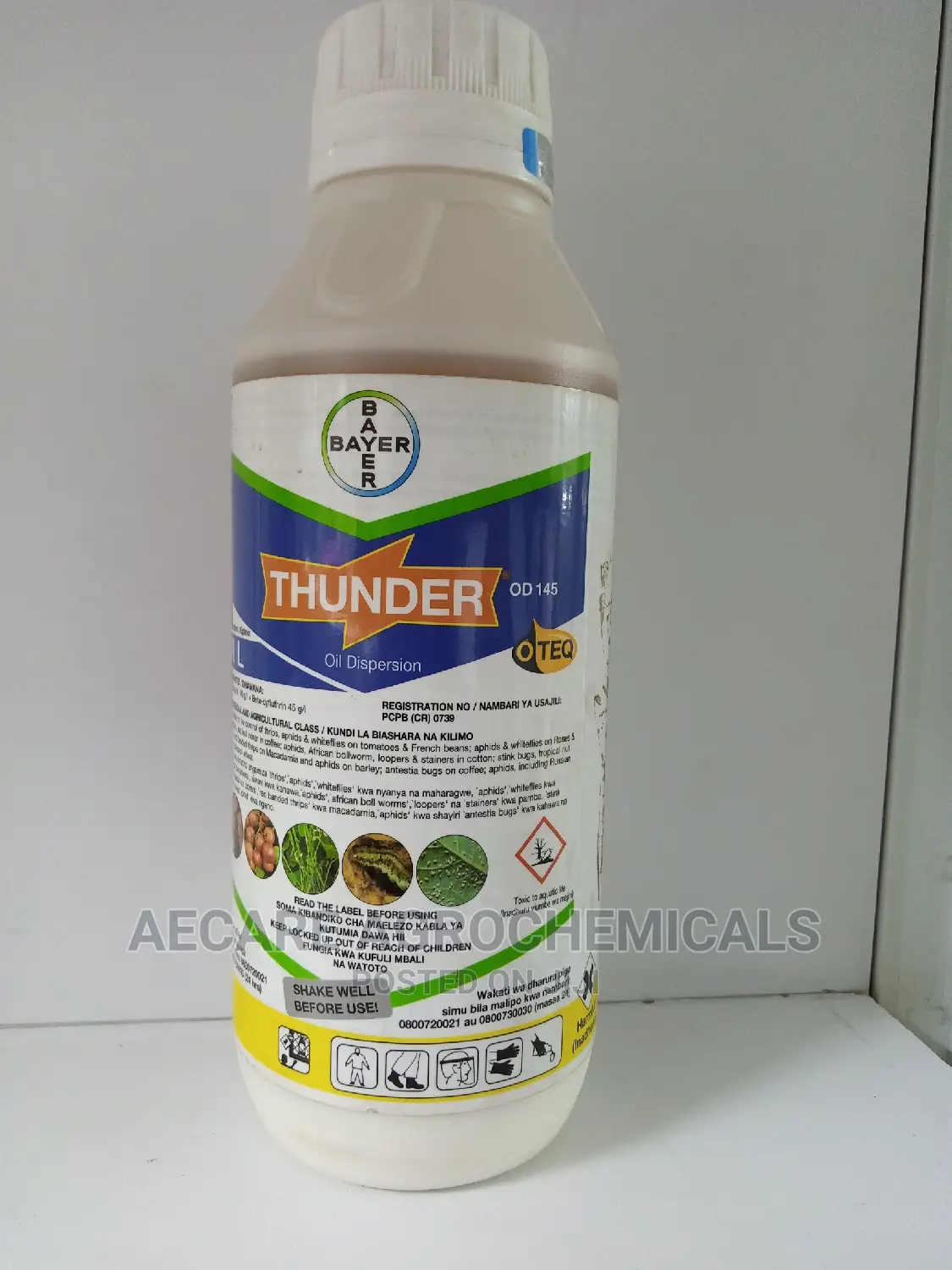 Thunder Insecticide Od145 10ml, 100ml and 1litre