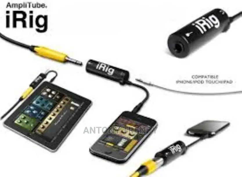 1 Pc Irig Guitar Adapter Amplitube Plug Interface A