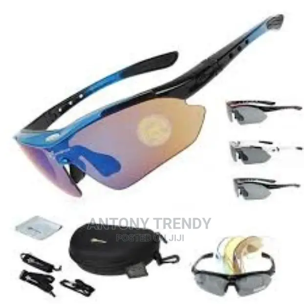 5 Lens Goggles ROCKBROS Pro Polarized Cycling Glasses Bike M