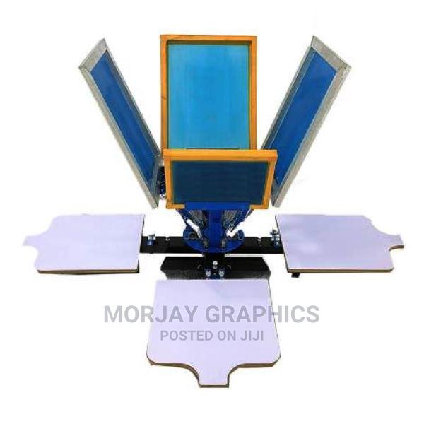 4 Color 4 Screen Print Station - main view