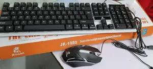 Rainbow Backlit Gaming Keyboard With Mouse