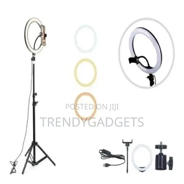 12 Inch Led Ring Light With Tripod Stand Adjustable Light