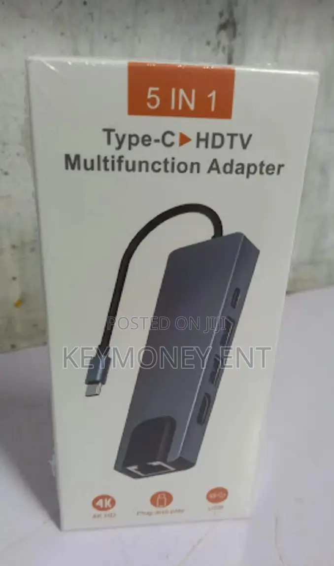 5 in 1 Type C to HDTV HDMI SD CARD TF Card Adapter